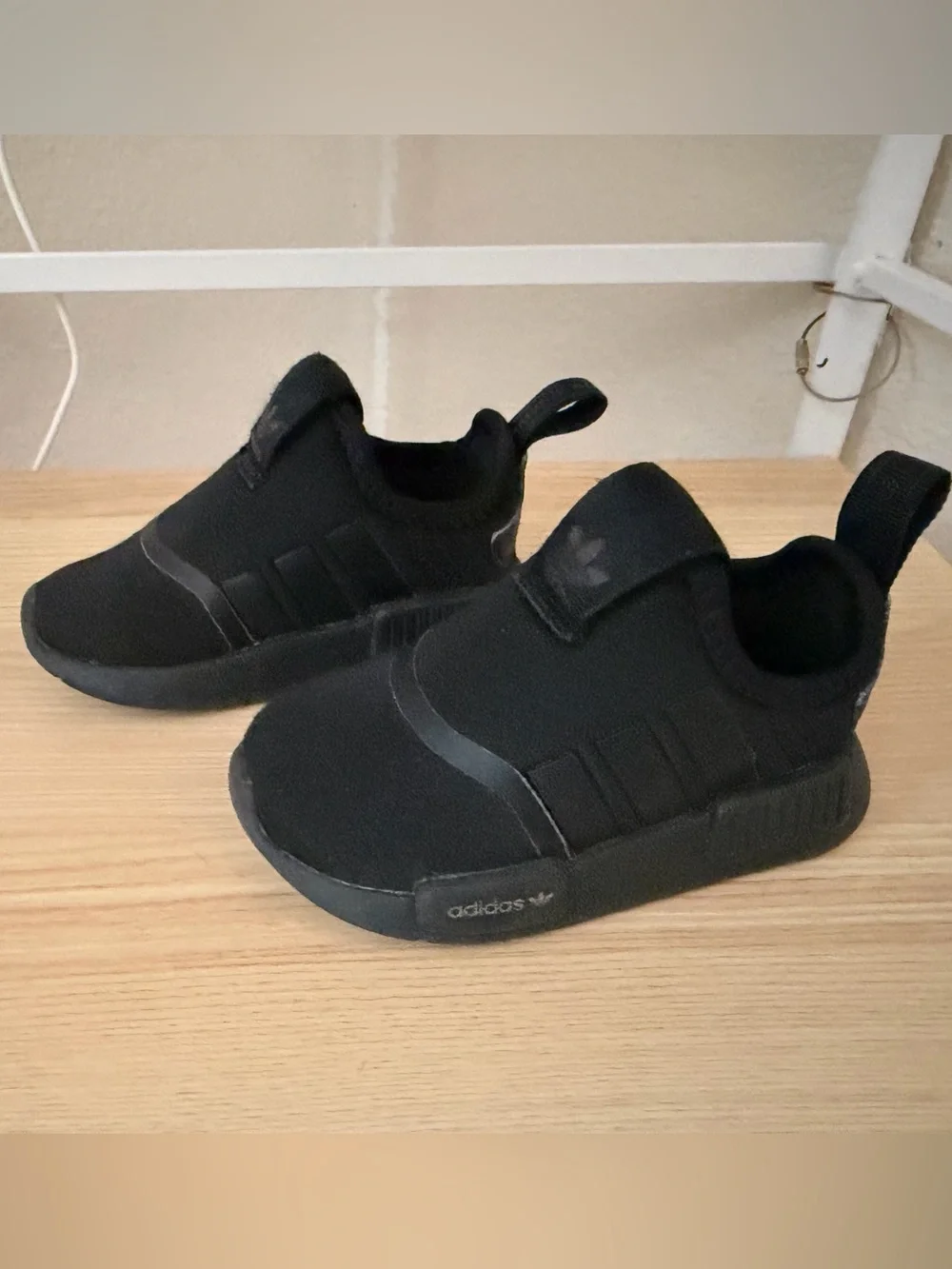 Adidas Fit Foam Black Slip On Shoes Size 5C